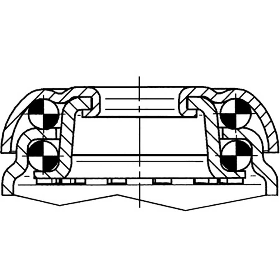 TENTE hjul 2470 PJI 050 P30 11,0