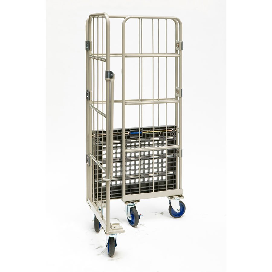 Prestar rullecontainer, 80x60x170 cm, plastik