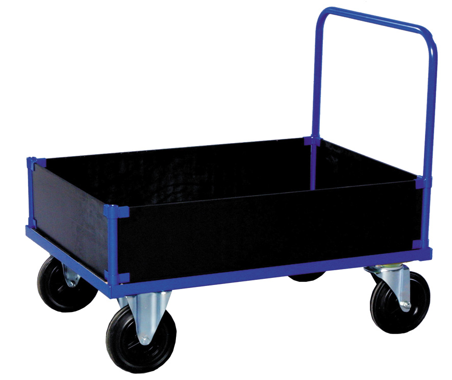 Ladvogn med 4 lave sider stor model