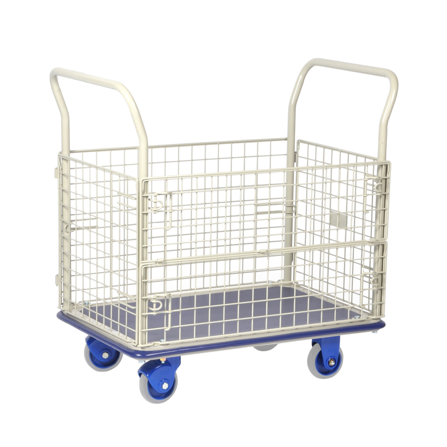 Prestar pakkevogn med netsider - 300 kg.