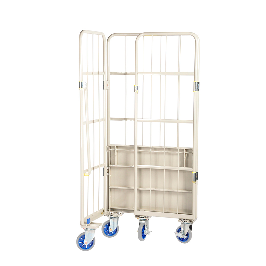 Prestar rullecontainer, 80x60x170 cm, stål