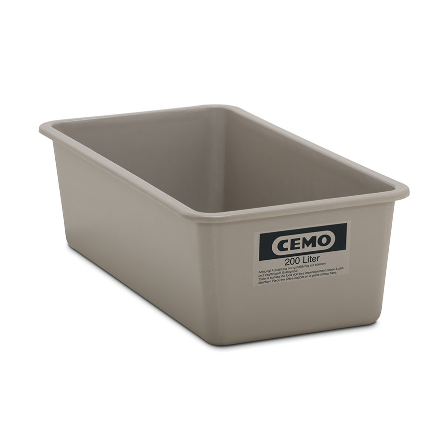 Container GRP 200L - Grå | 122 x 62 x 37 cm | 5671