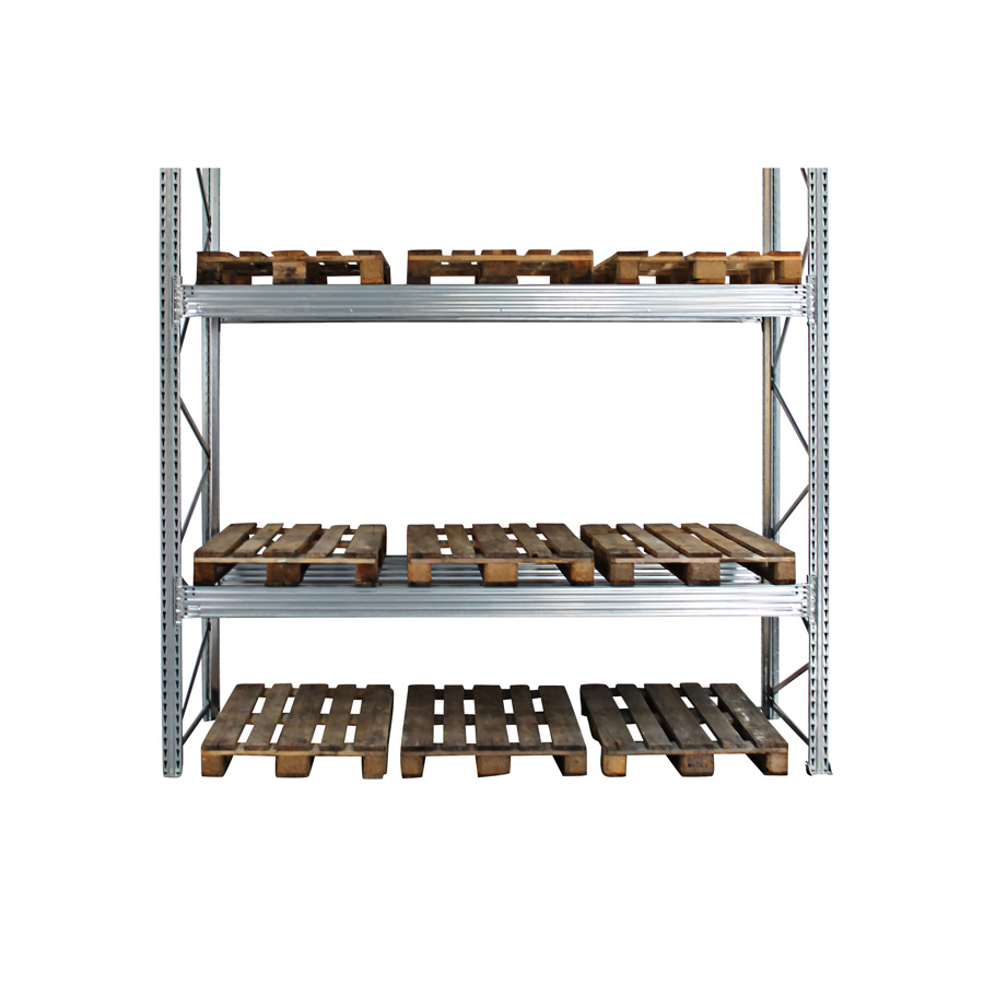 Pallereol: Højde 2000 mm. 9 pallepladser i alt