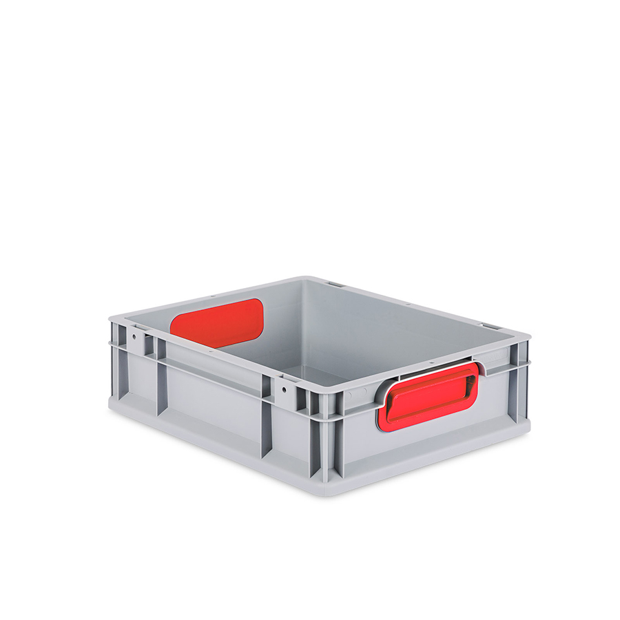 Eurokasse, NextGen Color, greb rød , 400x300x120mm Eurokasse, NextGen Color, greb rød , 400x300x120mm