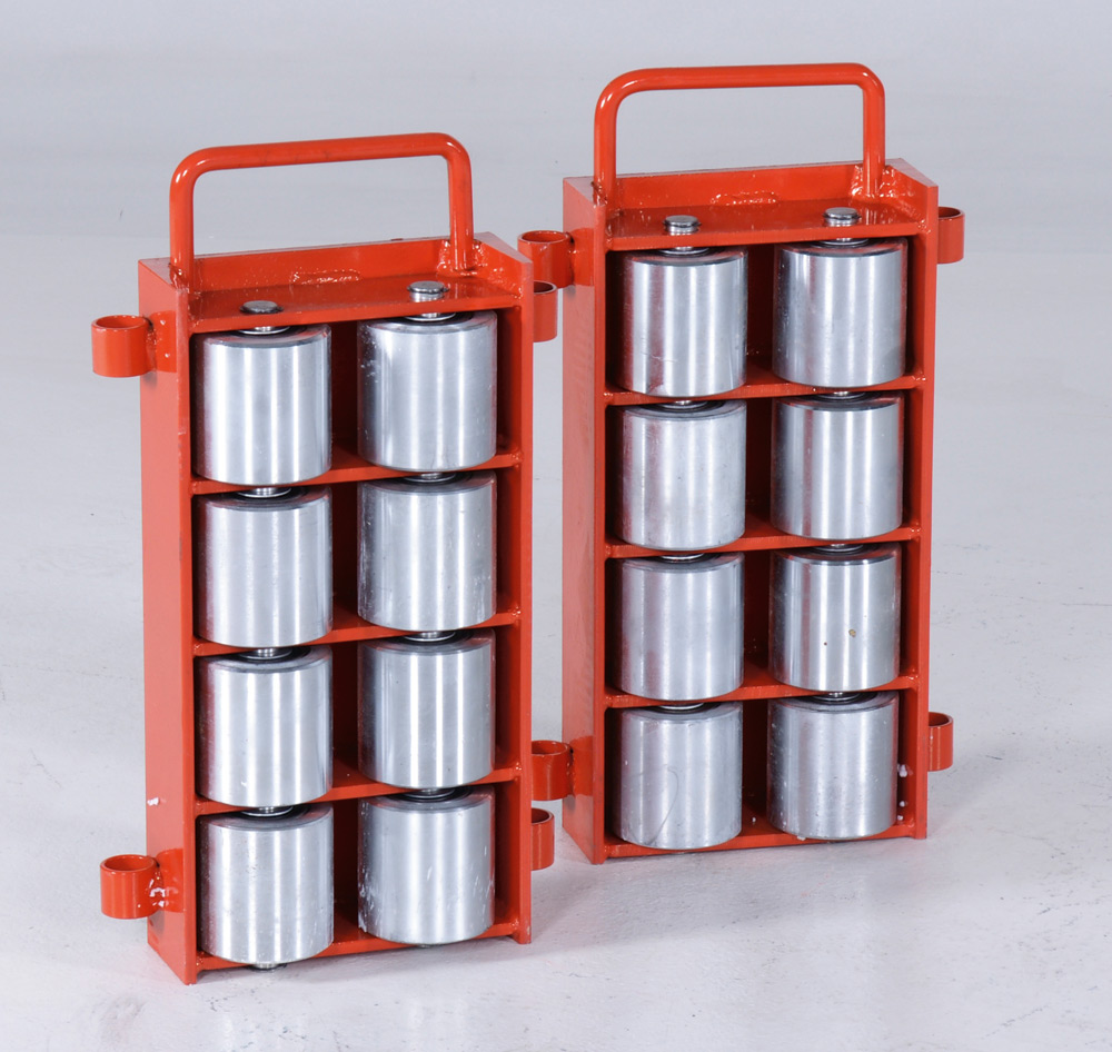Maskintransportrulle, kap: 2x12 tons, 16 hjul