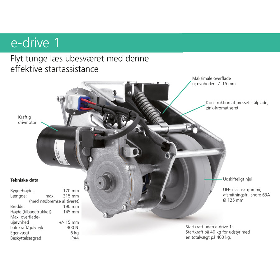 TENTE E-drive komplet system