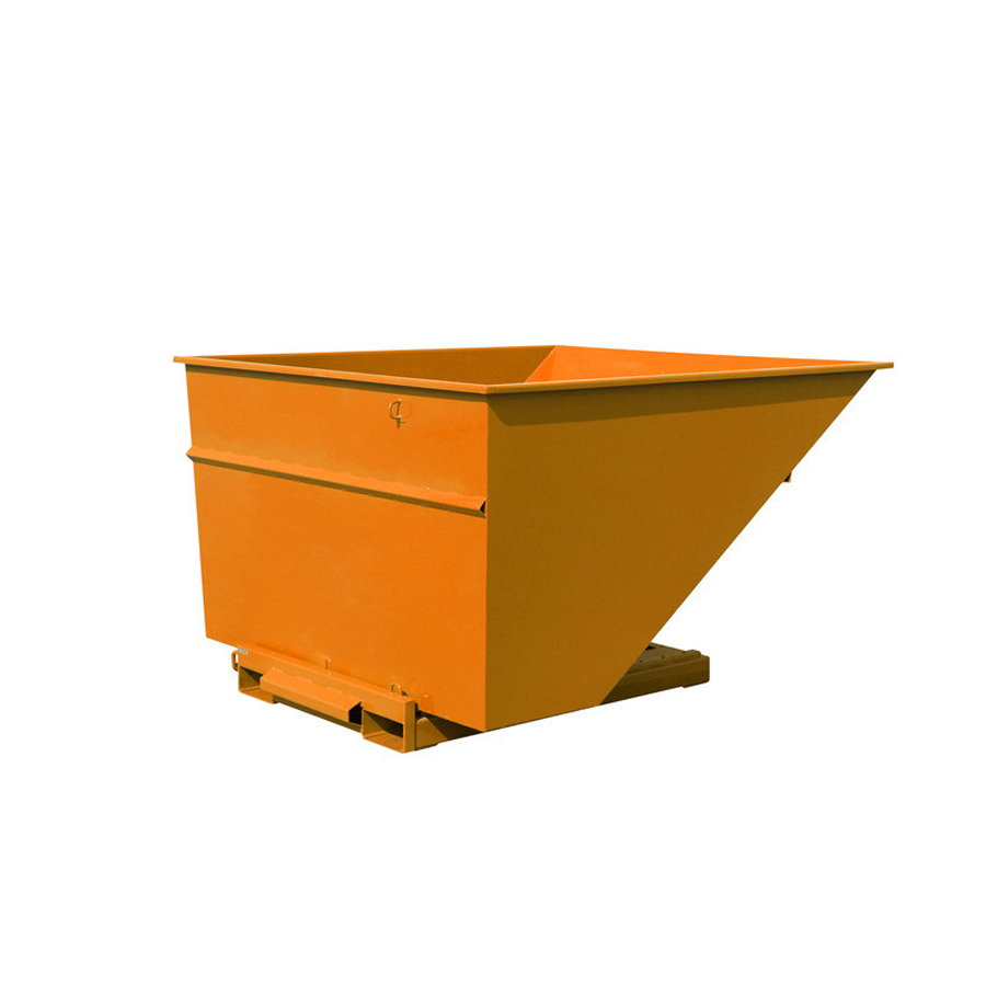Tip-container "Automatic", 2500 Liter åben. Orange