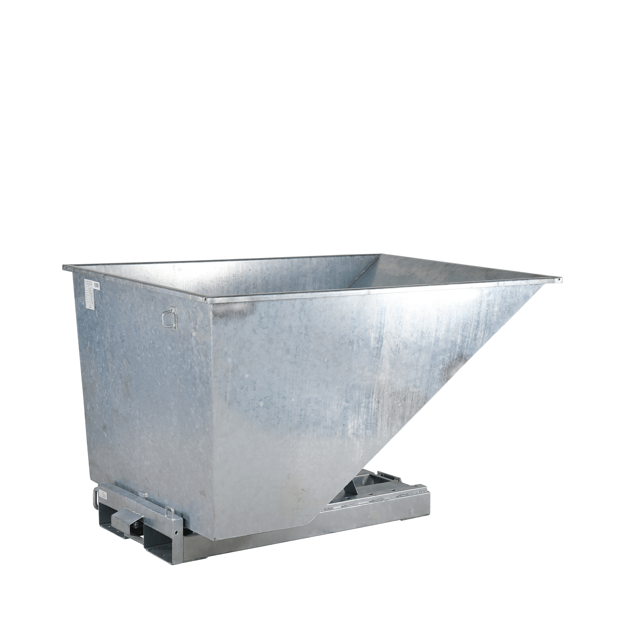 TIPPO Tip Container Åben i Galvaniseret Stål – 1100 L