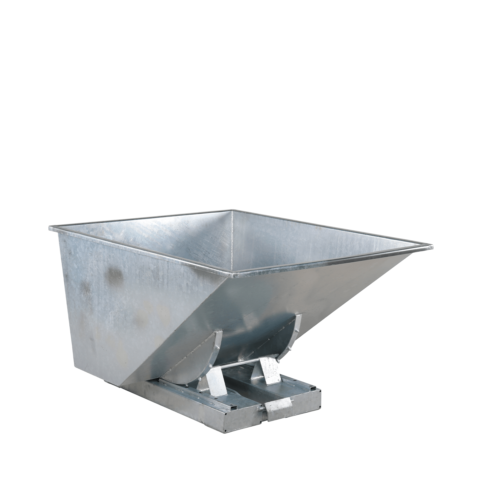 TIPPO Tip Container Åben i Galvaniseret Stål – 900 L