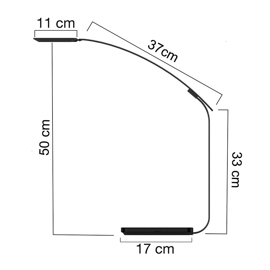 Bordlampe TIMELIGHT - Sort