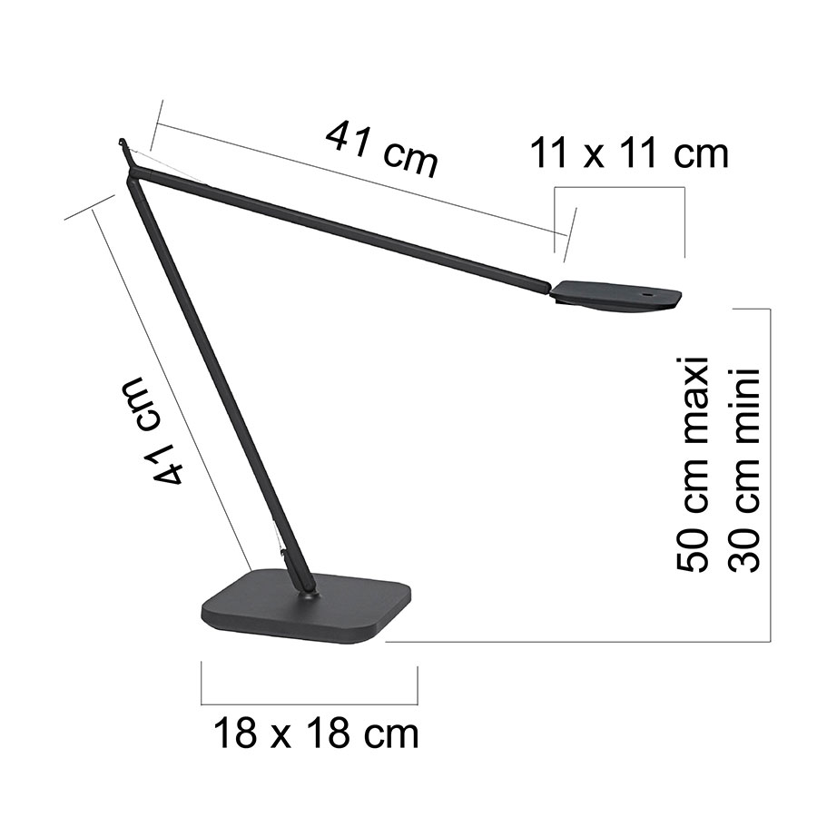 Bordlampe MAGIC - LED - Sort