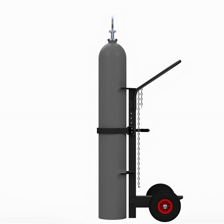 Ergonomisk galvaniseret gasflaskevogn