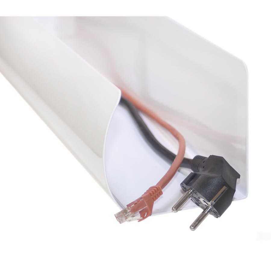 Kabelbakke Liftpipe 1050mm - Hvid