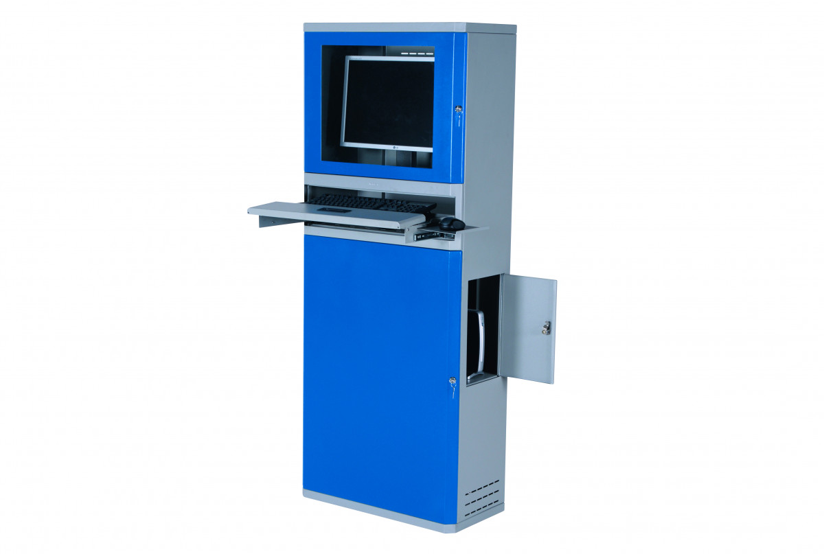 Computerskab f. 21” fladskærm