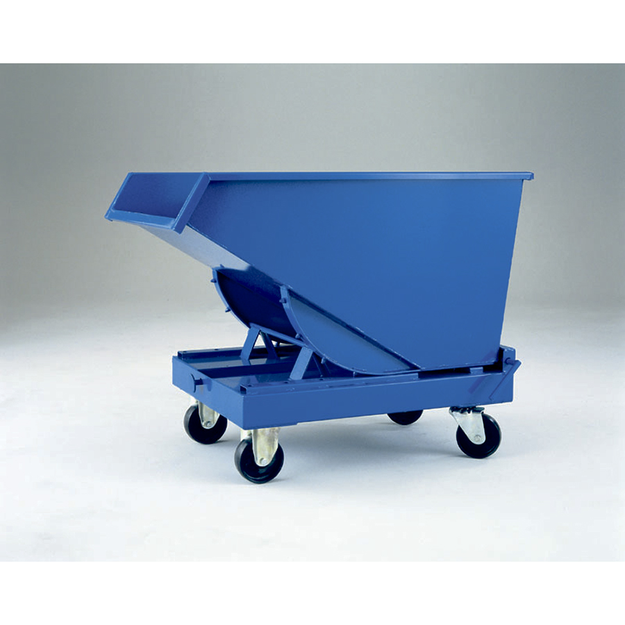 Vippecontainer "Automatic", 150 Liter åben. Blå