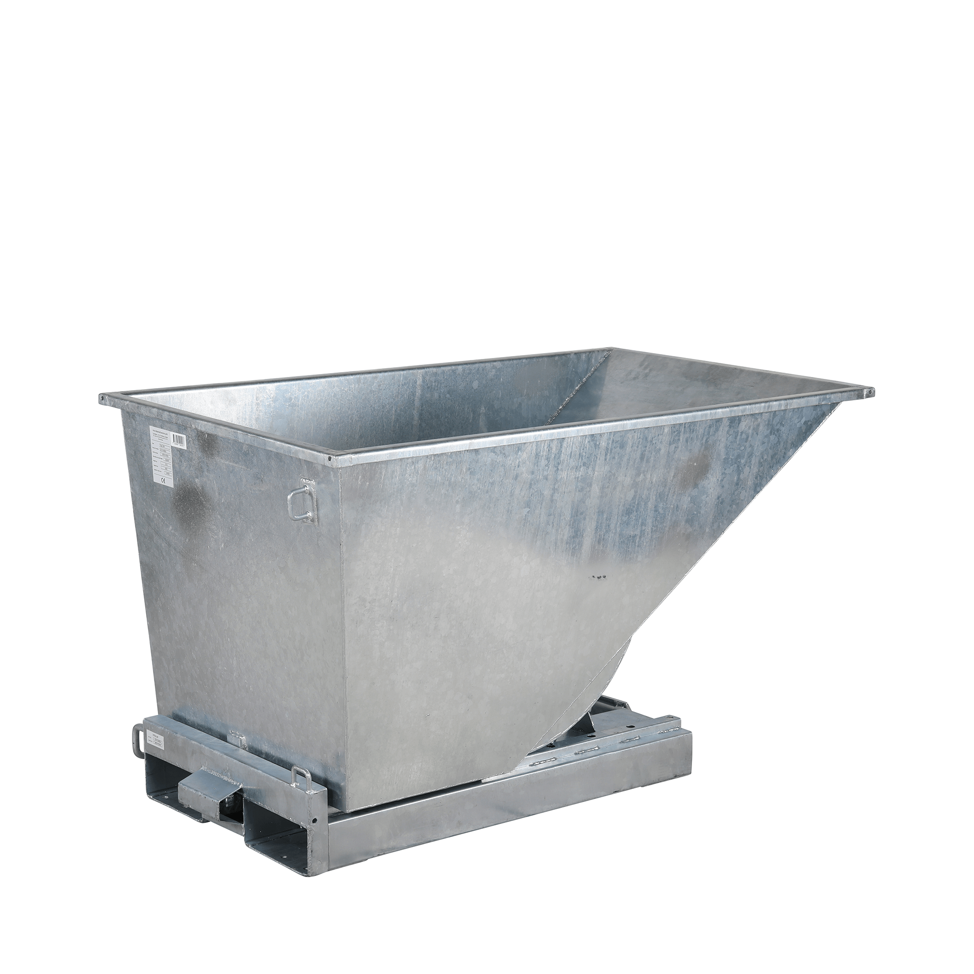 TIPPO Tip Container Åben i Galvaniseret Stål – 600 L