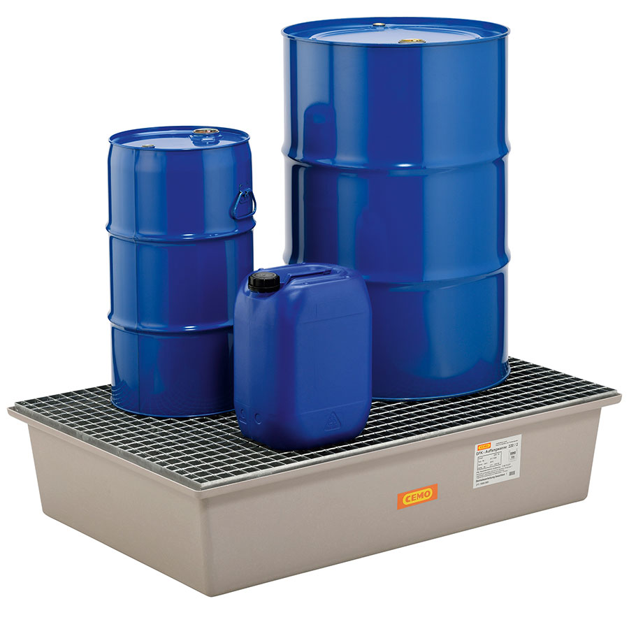 Opsamlingskar GRP 220-2 med stålrist