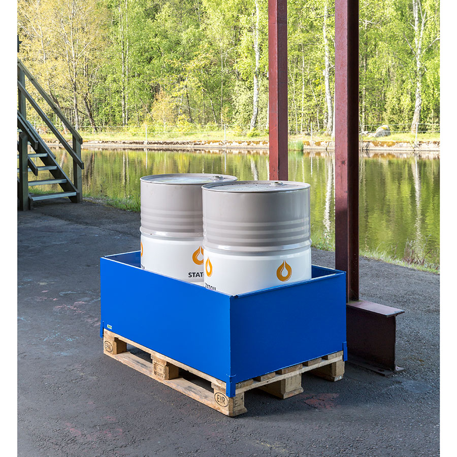 Pallebassin 410 Liter Blå 1200x800 mm.