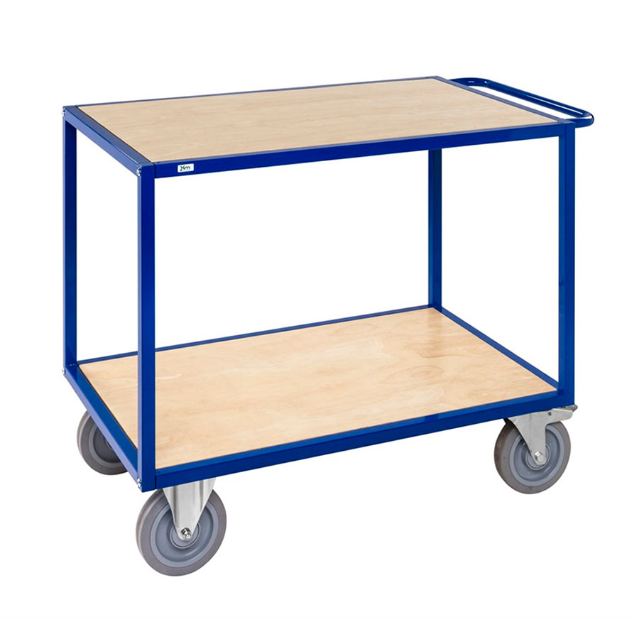 Bordvogn med 2 hylder - 500 kg.