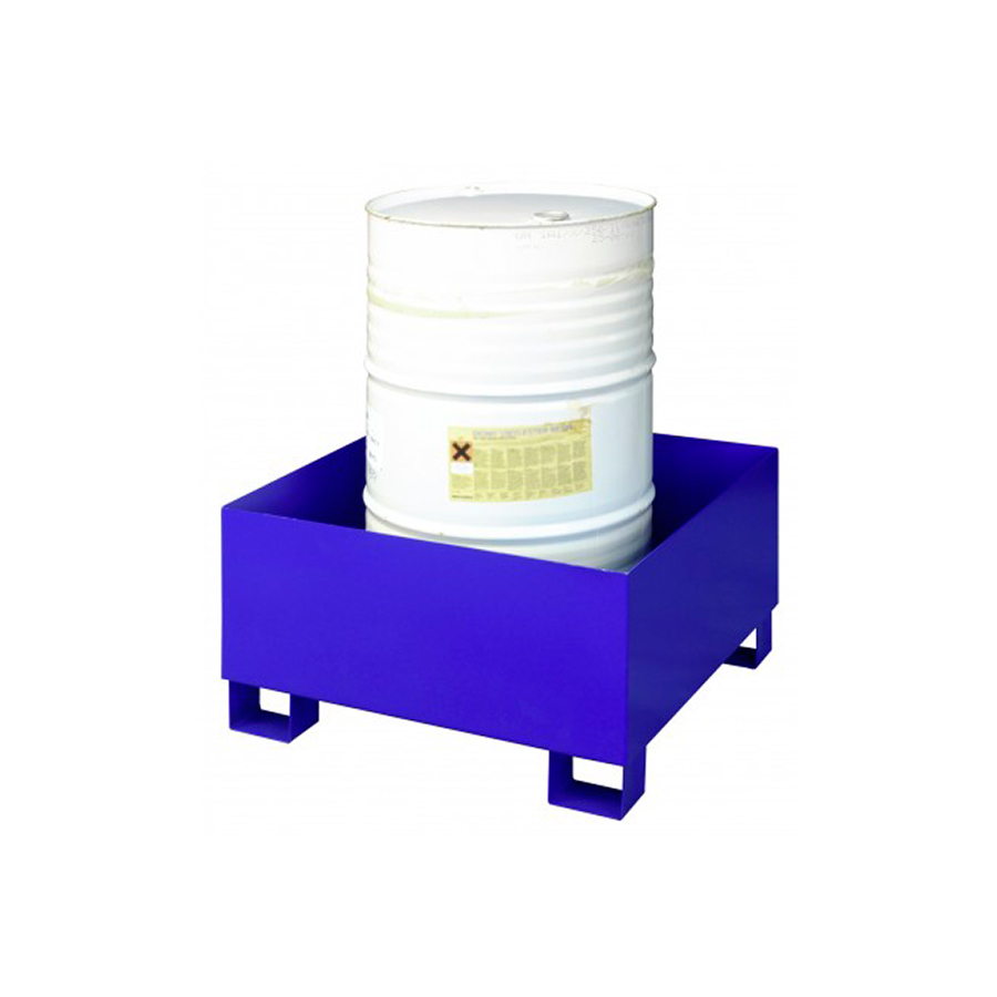 Opsamlingskar stål palle SO1 BLÅ