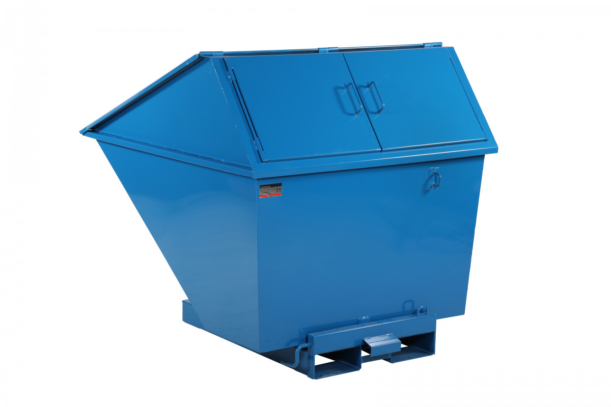 Tipcontainer lukket 1100 L