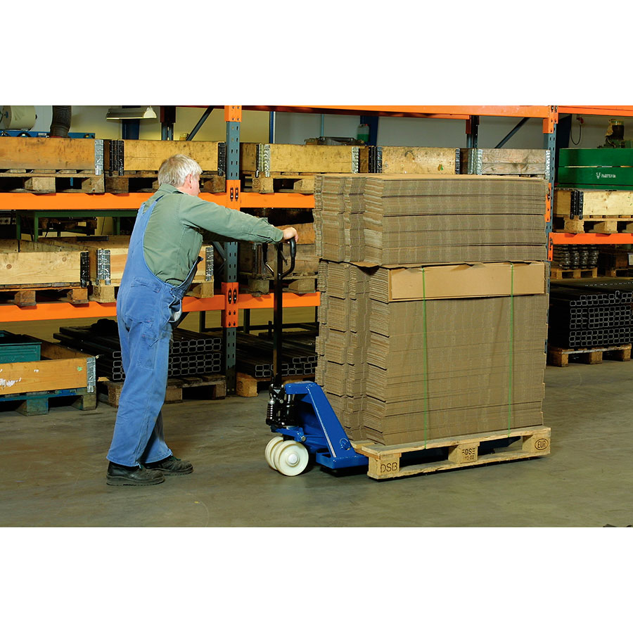 Standard palleløfter med enkel nylon hjul