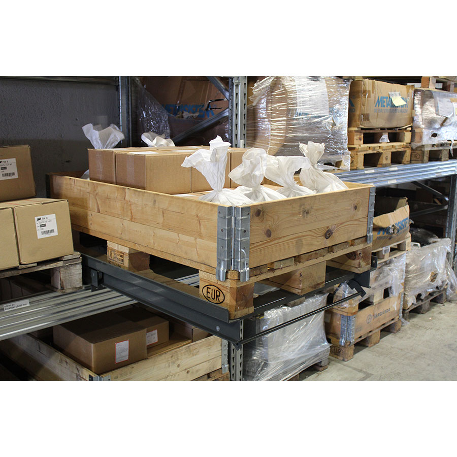 Palleudtræk, hyldemodel, 1000 kg. 70% udtræksbar