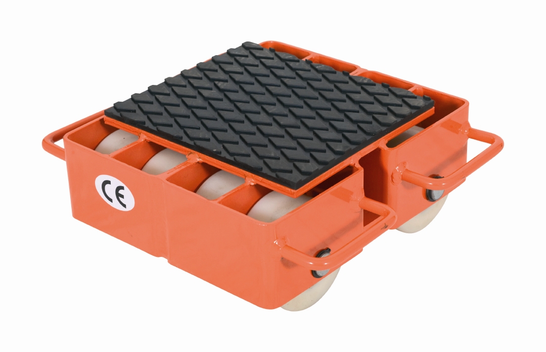 Transportrulle, faste m. nylon hjul, K: 12.000 kg