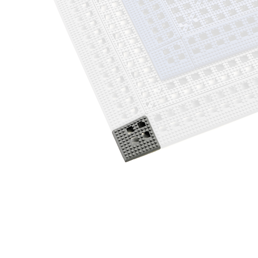 Flexi Tile hjørneliste - grå