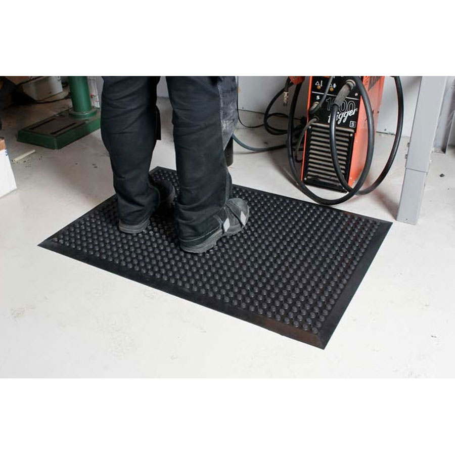 Boblemåtte - Senso Nitril mål: 0,6m x 0,9m sort