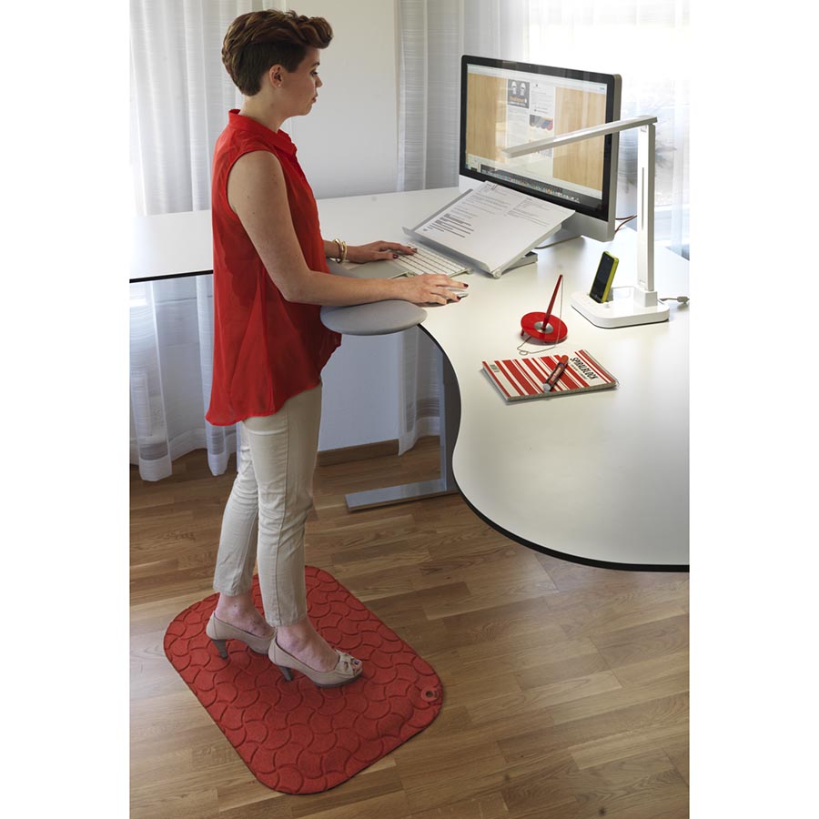 StandUp Arbejdsplads Måtte - 530x770mm - Rød