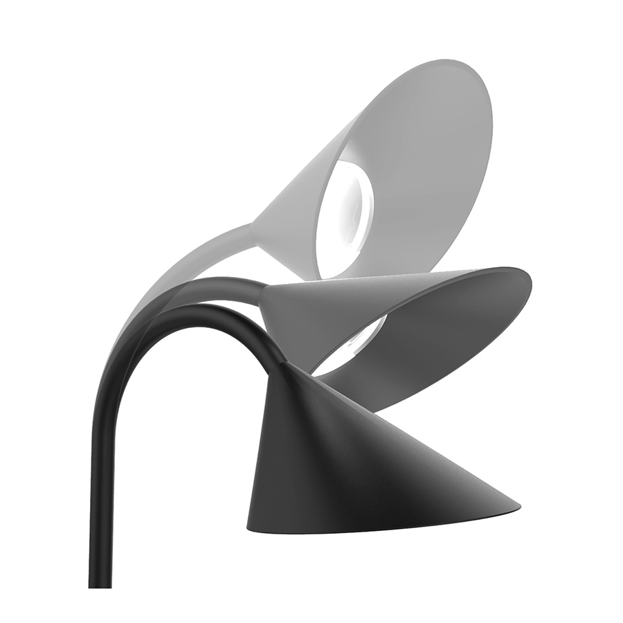 Bordlampe LED - Model SOL - Sort