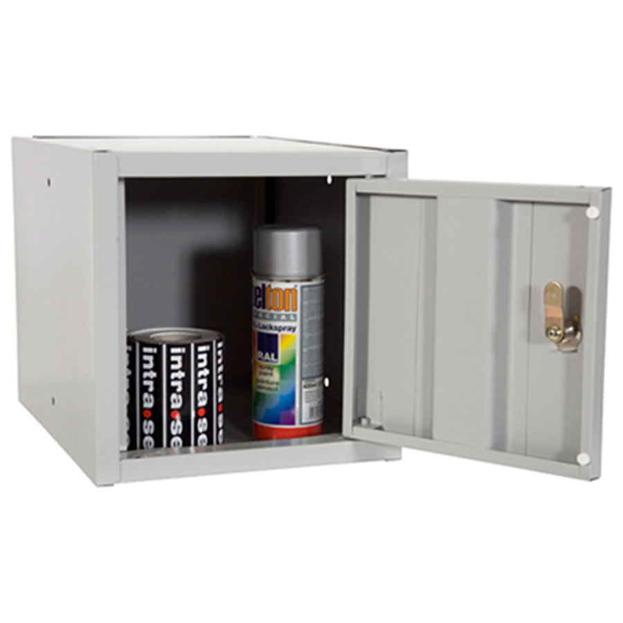 Miniskab, 275x275x355 mm. Lysegrå Miniskab, 275x275x355 mm. Lysegrå