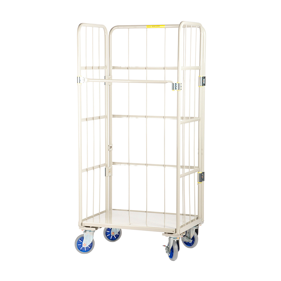 Prestar rullecontainer, 80x60x170 cm, stål