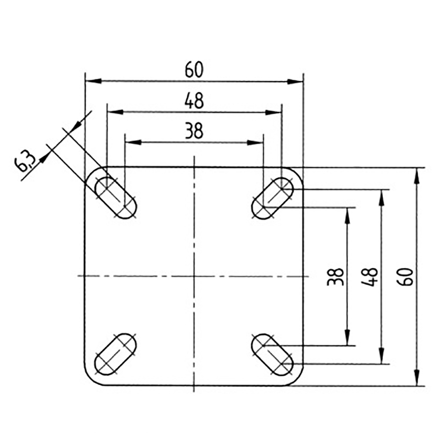 TENTE hjul 2470 PJI 050 P40