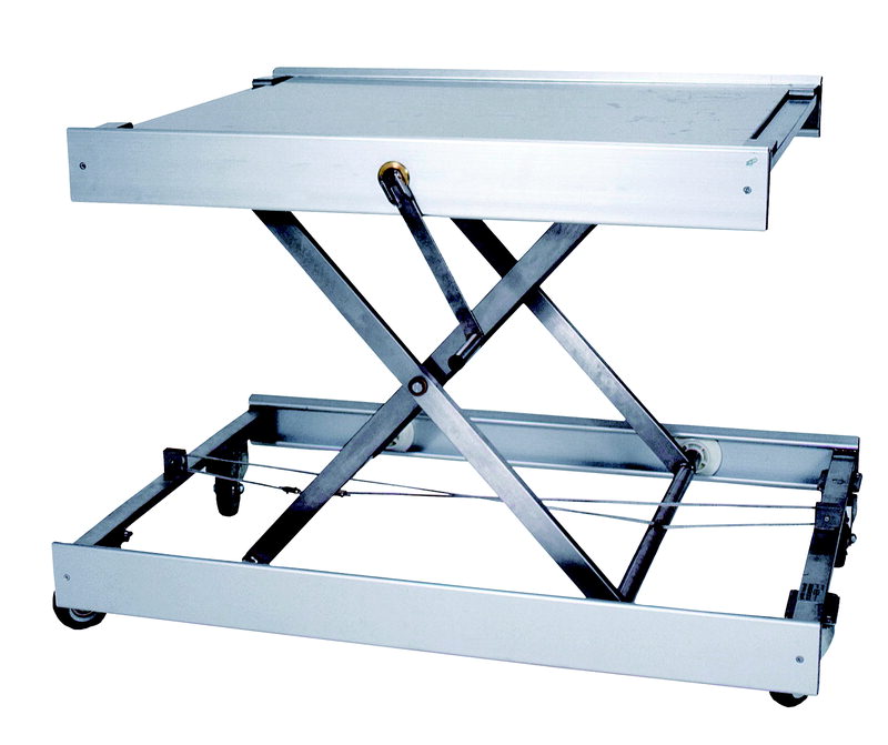 Løftebord rustfri LxB 100x80 LH 40-90 cm