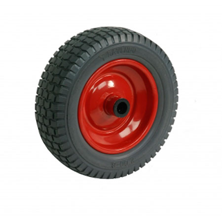 Punkterfri PUR hjul 3.00 x 4 Nav: 20x75 mm