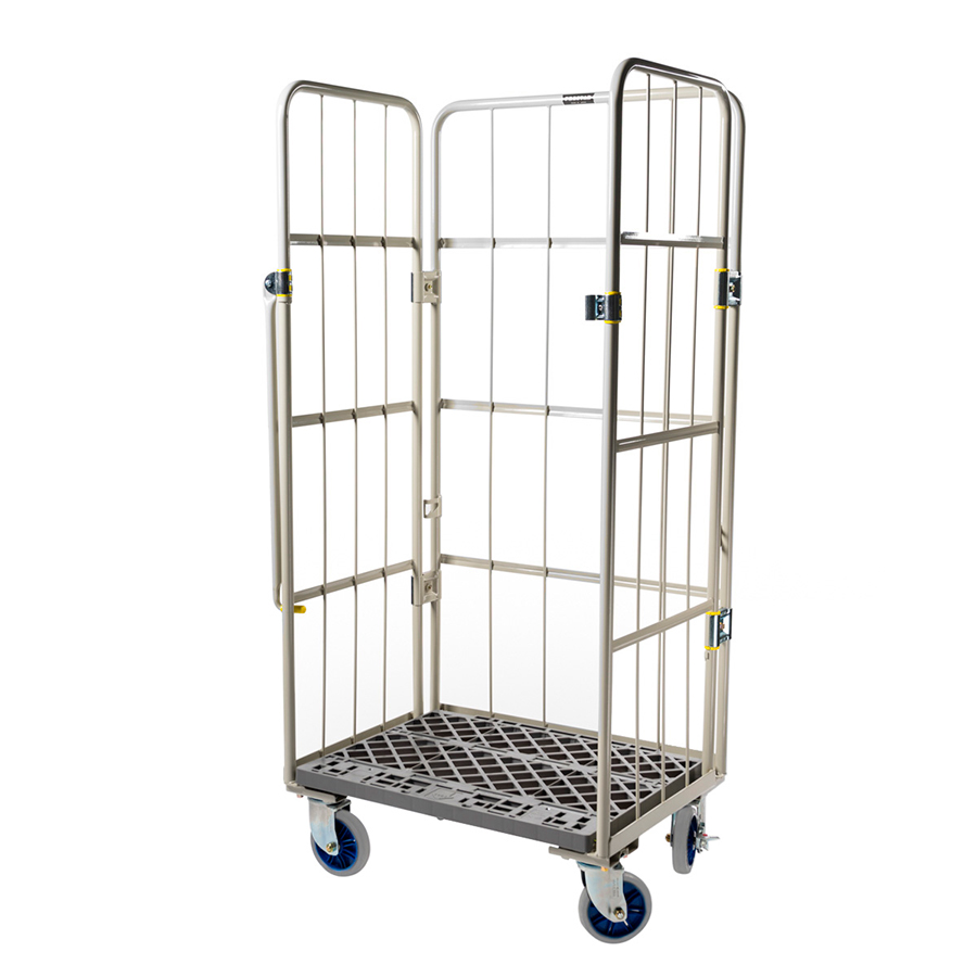 Prestar rullecontainer, 80x60x170 cm, plastik