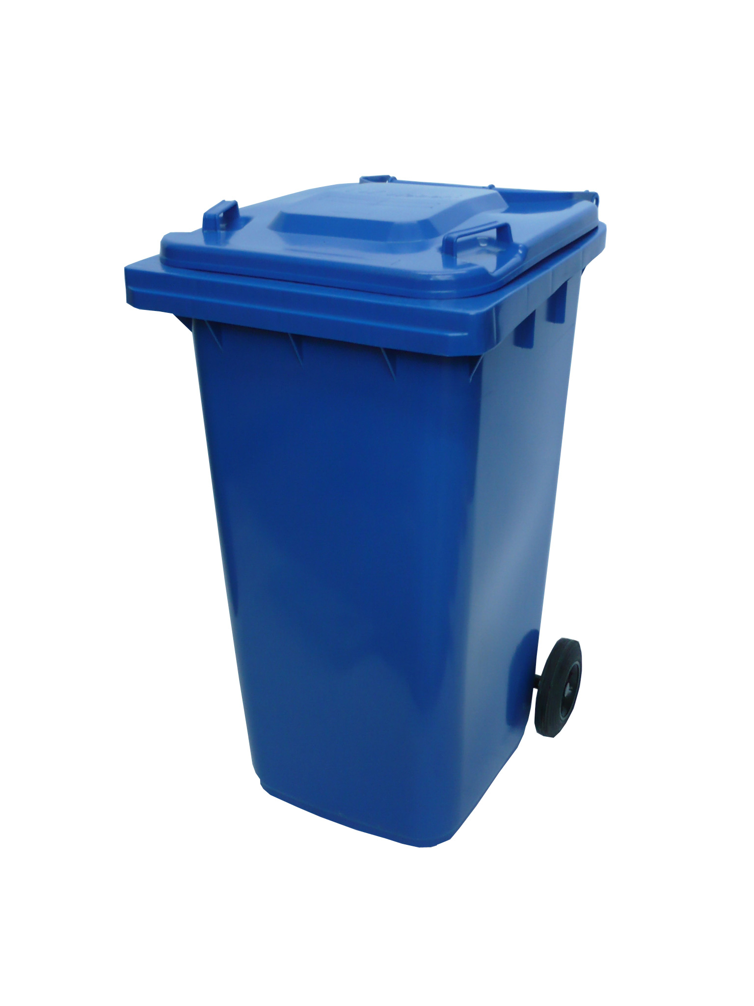 Affaldsbeholder i plast 120 Liter. Blå