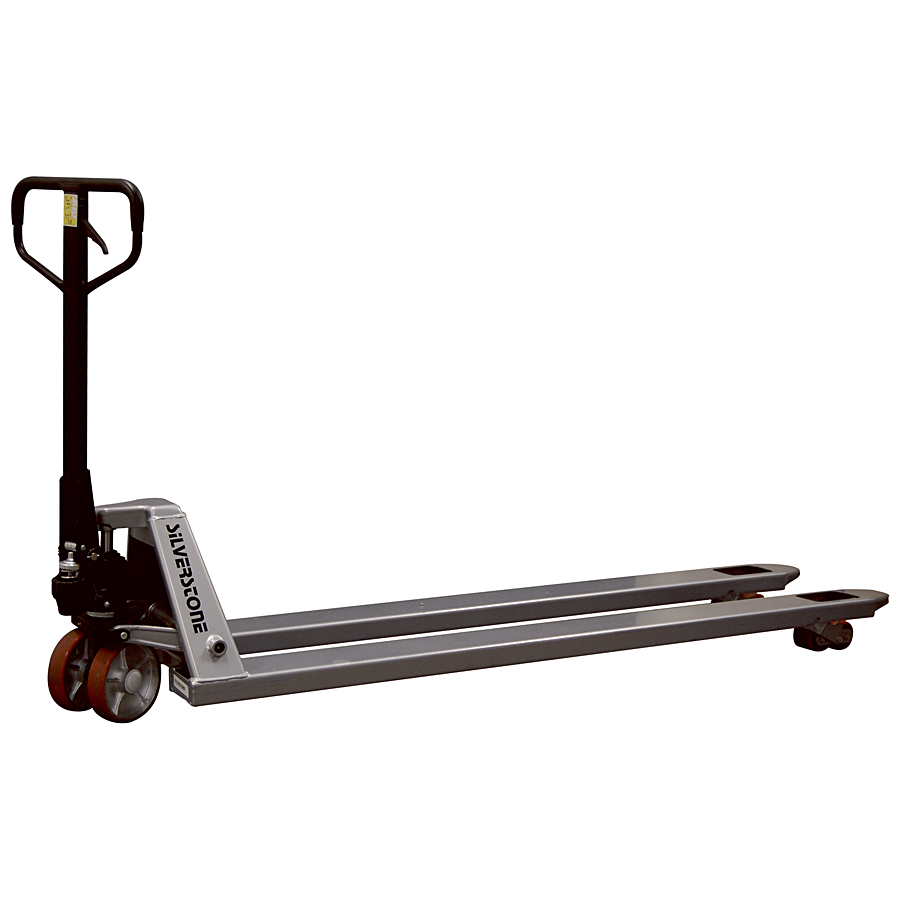 Palleløfter med lange gafler 2000 mm dobbelt PU