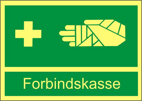 Skilt; Forbindskasse 1mm plastplade A5