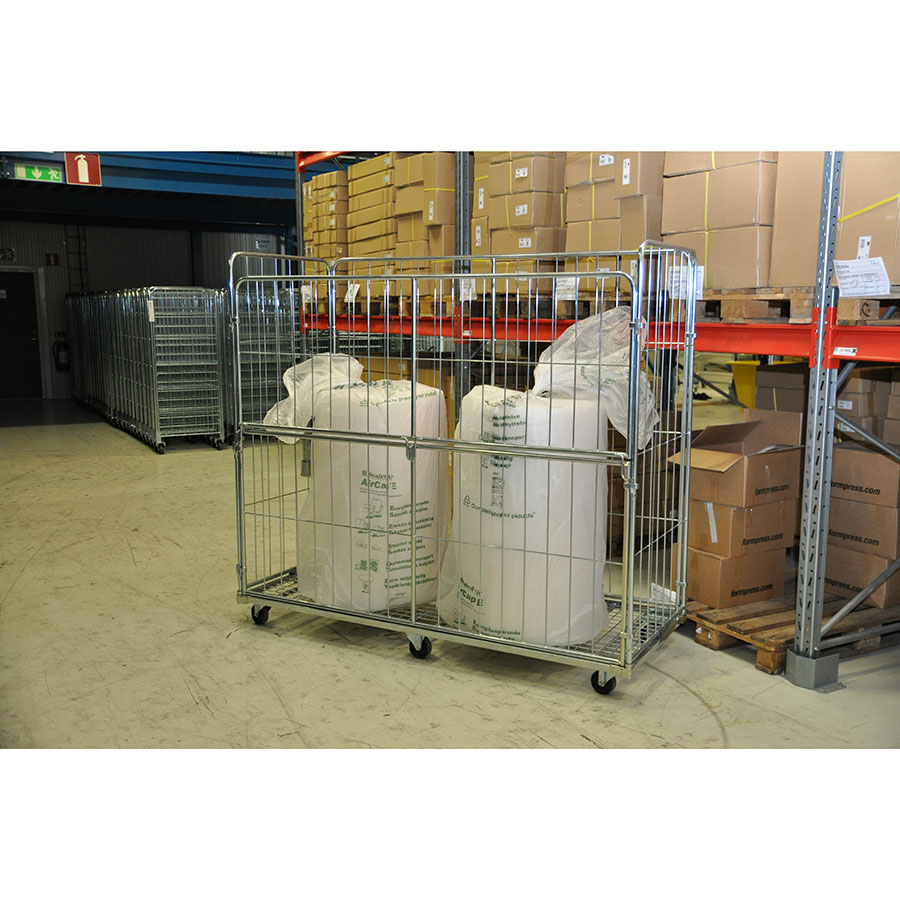 Rullecontainer med 4 sider lang model