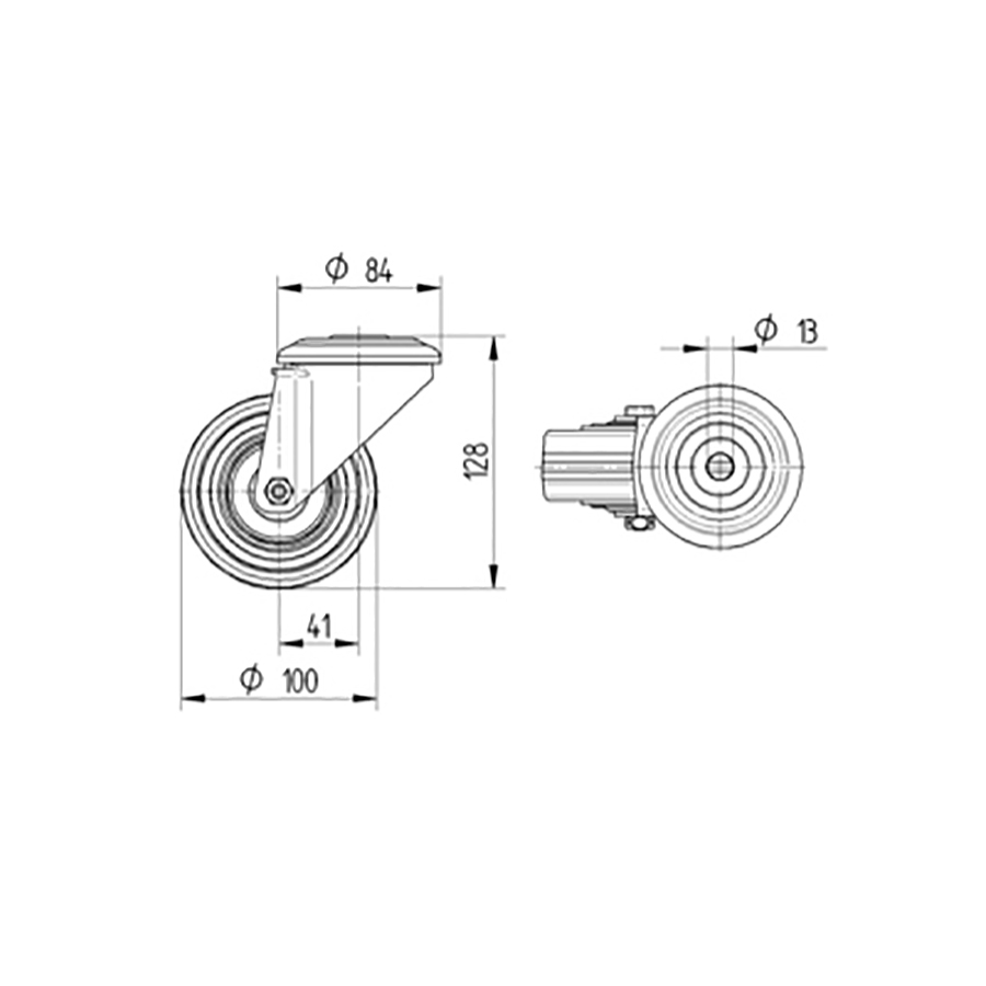 TENTE hjul 3470 UOH 100 P30 - 13,0 FAD