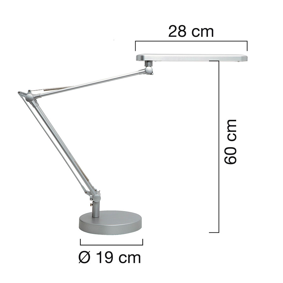Bordlampe MAMBO - LED - Sølv