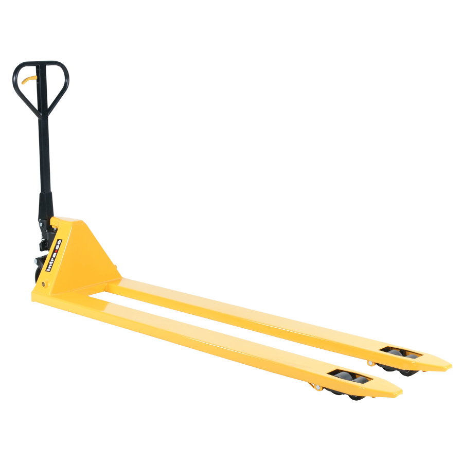 Palleløfter med lange gafler 2500 mm PU-dobbelt PU