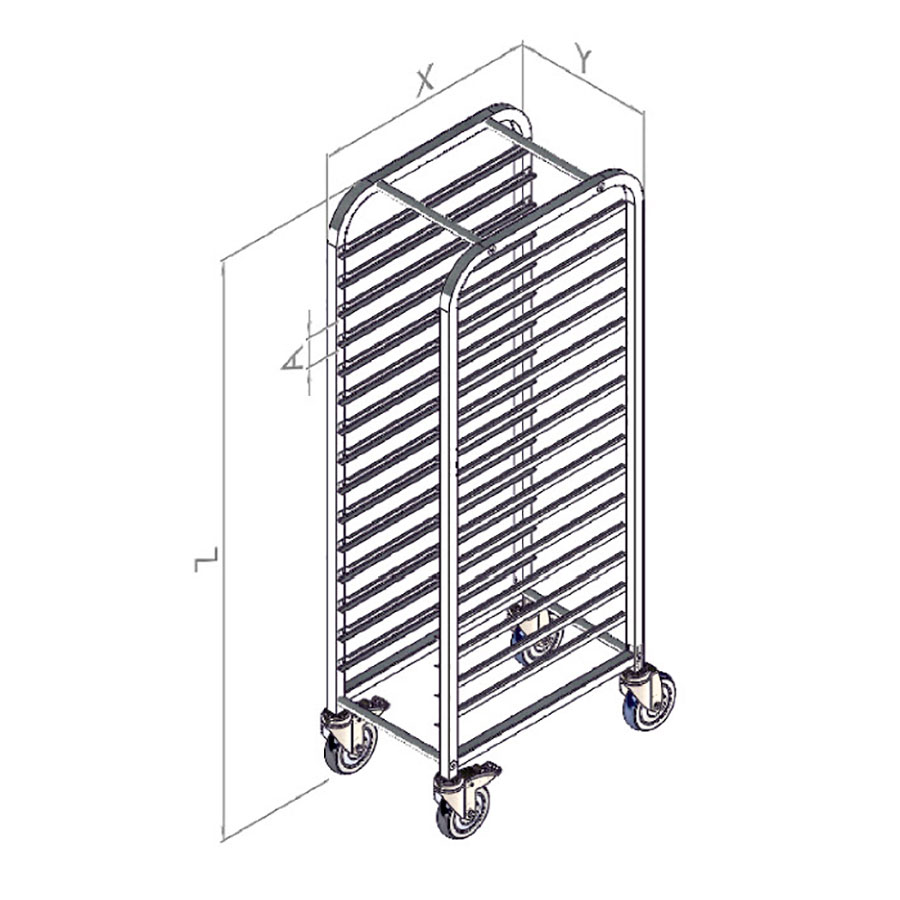 Indstiksvogn Zoni 15 bakker - H top