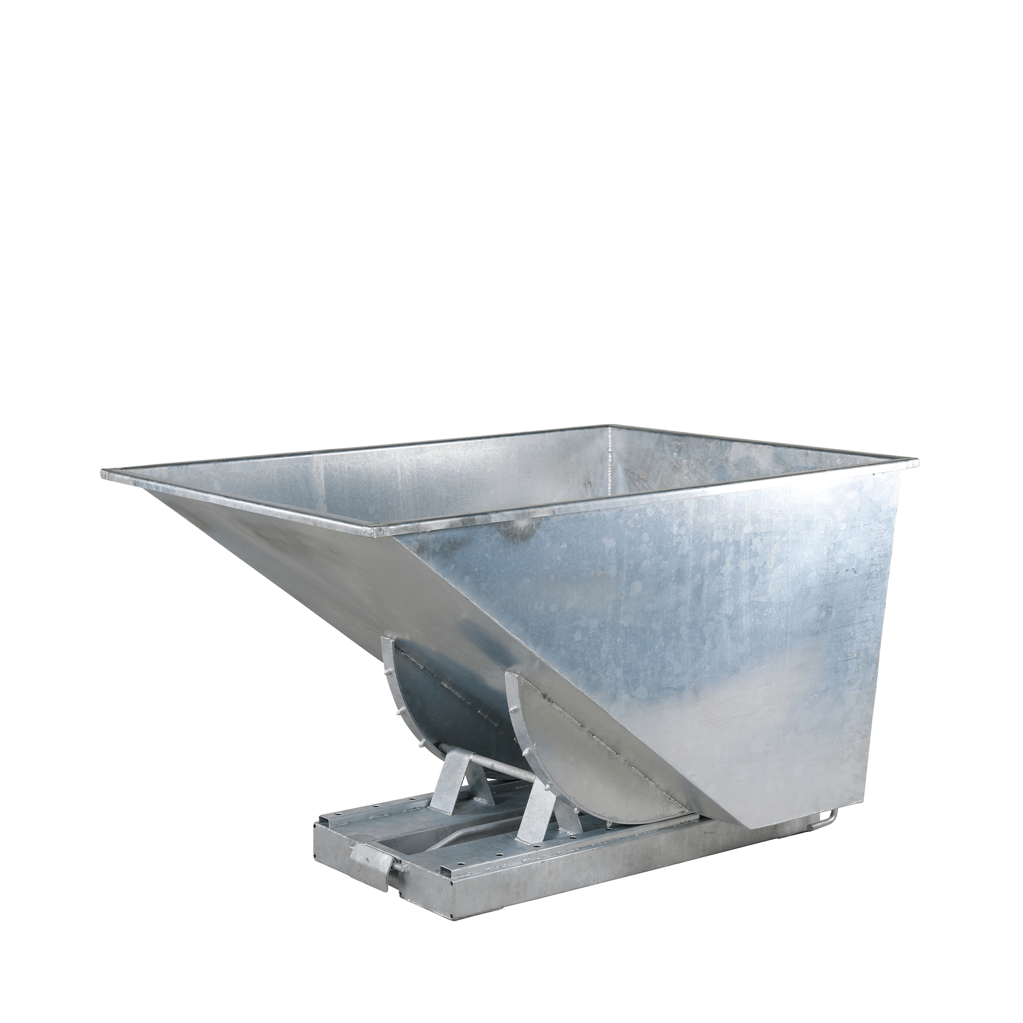TIPPO Tip Container Åben i Galvaniseret Stål – 1100 L