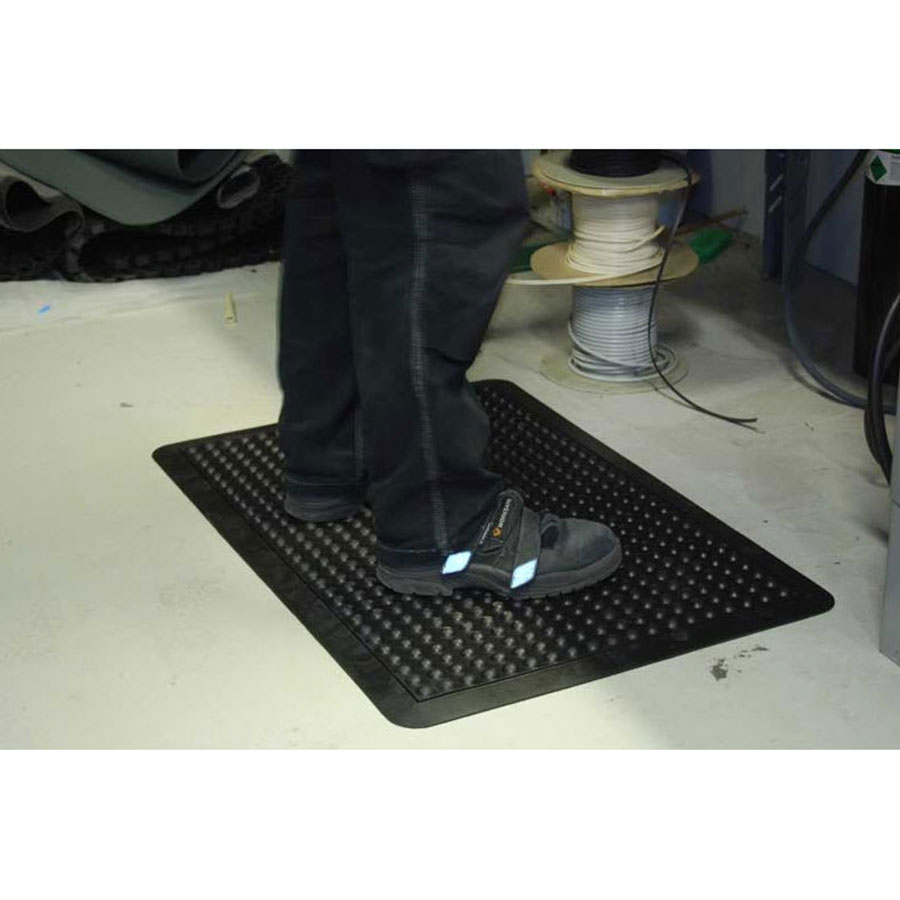 Boblemåtte - Senso Dome mål: 0,9m x 1,2m sort