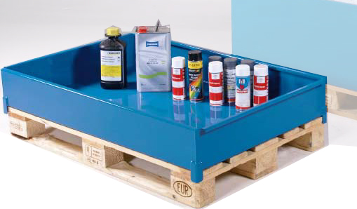 Pallebassin, 150 L, mål HxBxL: 160x805x1250 mm