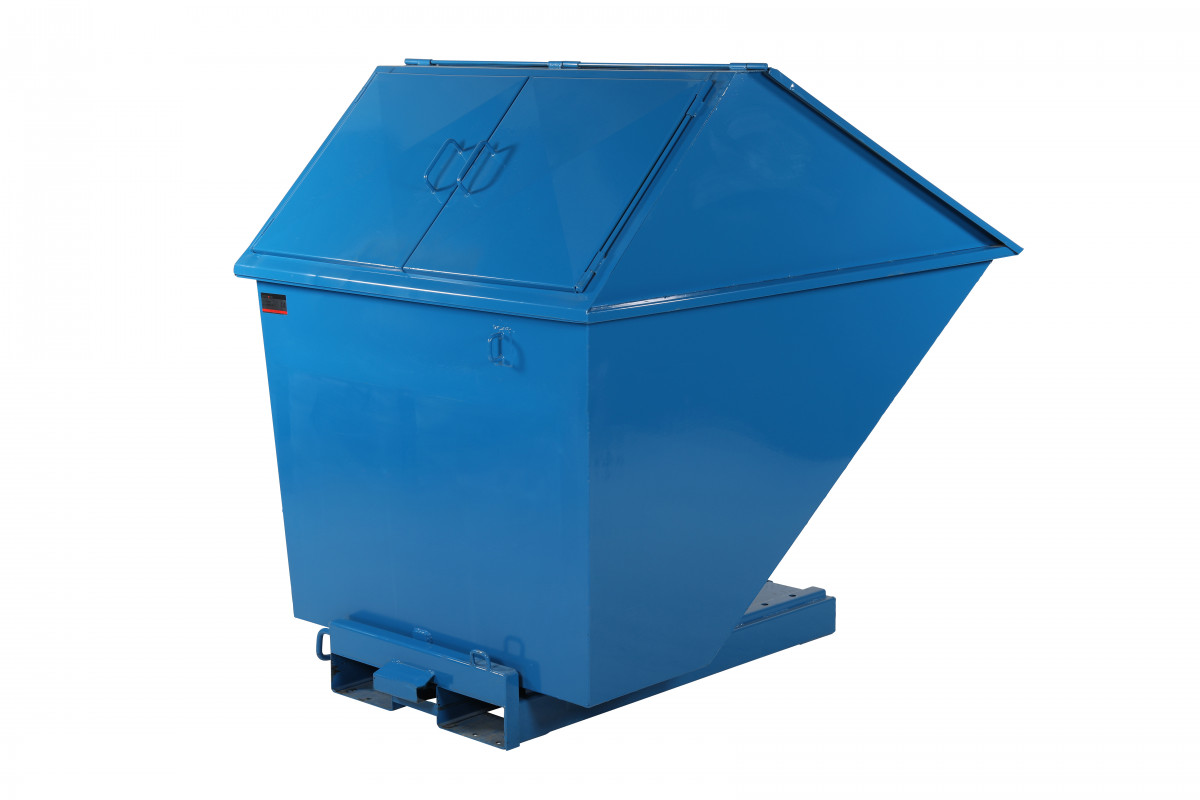Tipcontainer lukket 1300 L
